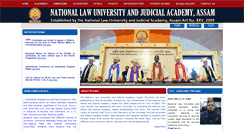 Desktop Screenshot of nluassam.ac.in